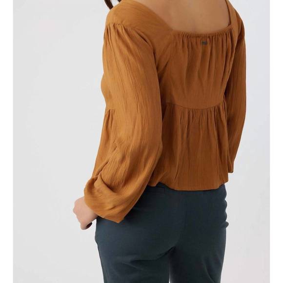 NEW O'NEILL carlotta top in camel - Picture 2 of 3